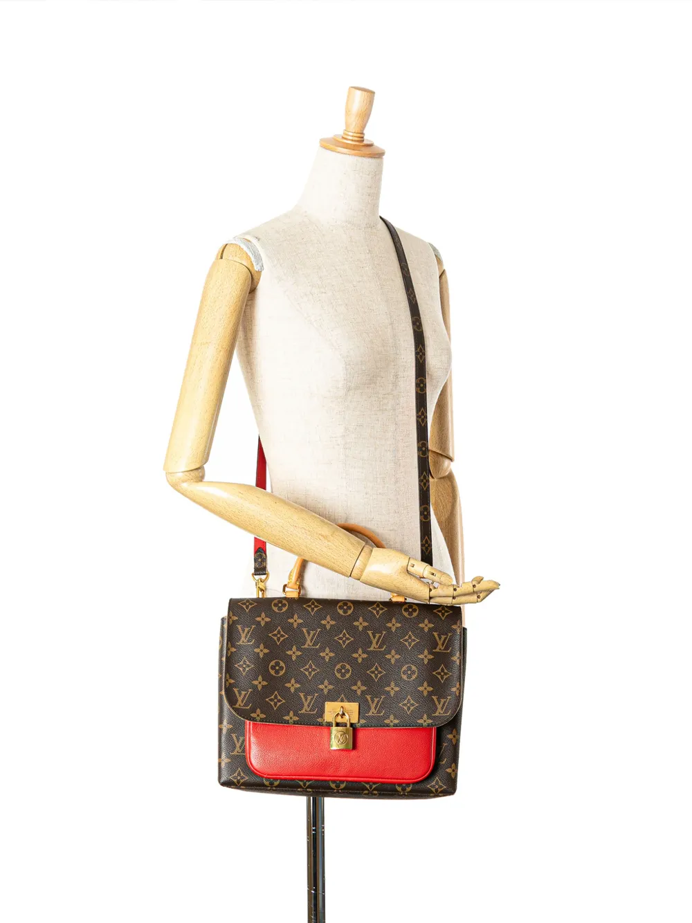 Louis Vuitton Pre-Owned 2018 Marignan boekentas met monogram - Rood