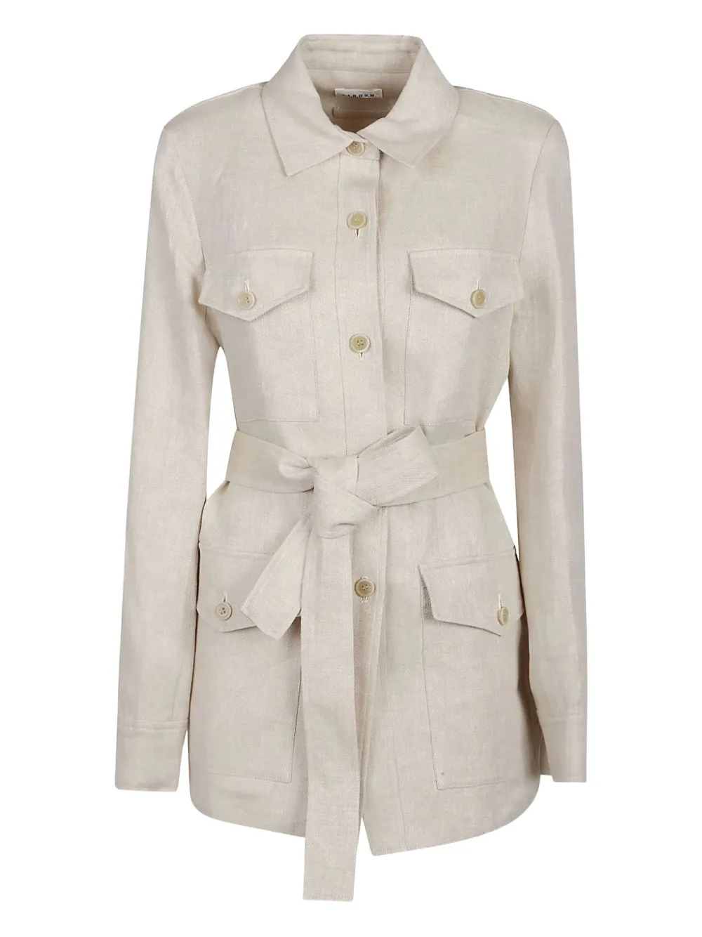 P.A.R.O.S.H. belted flap-pocket jacket | Neutrals | Image 1