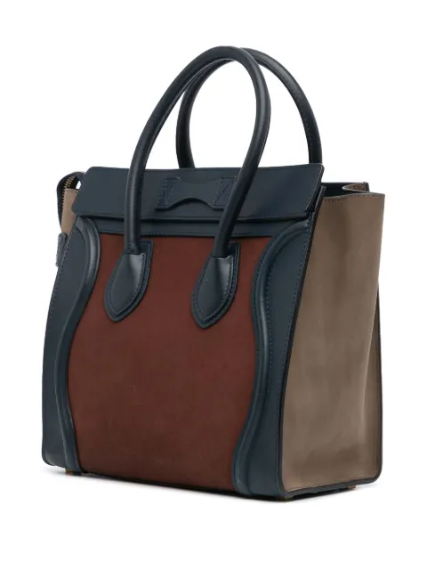 Céline Pre-Owned 2012 Micro Suede Tricolor Luggage tote bag 9BRTPMW2AOTQ56R9 - 2