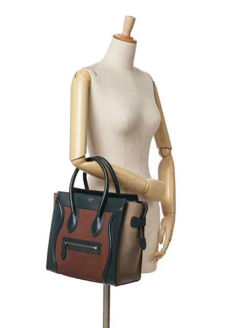 Céline Pre-Owned 2012 Micro Suede Tricolor Luggage tote bag 9BRTPMW2AOTQ56R9 - 1
