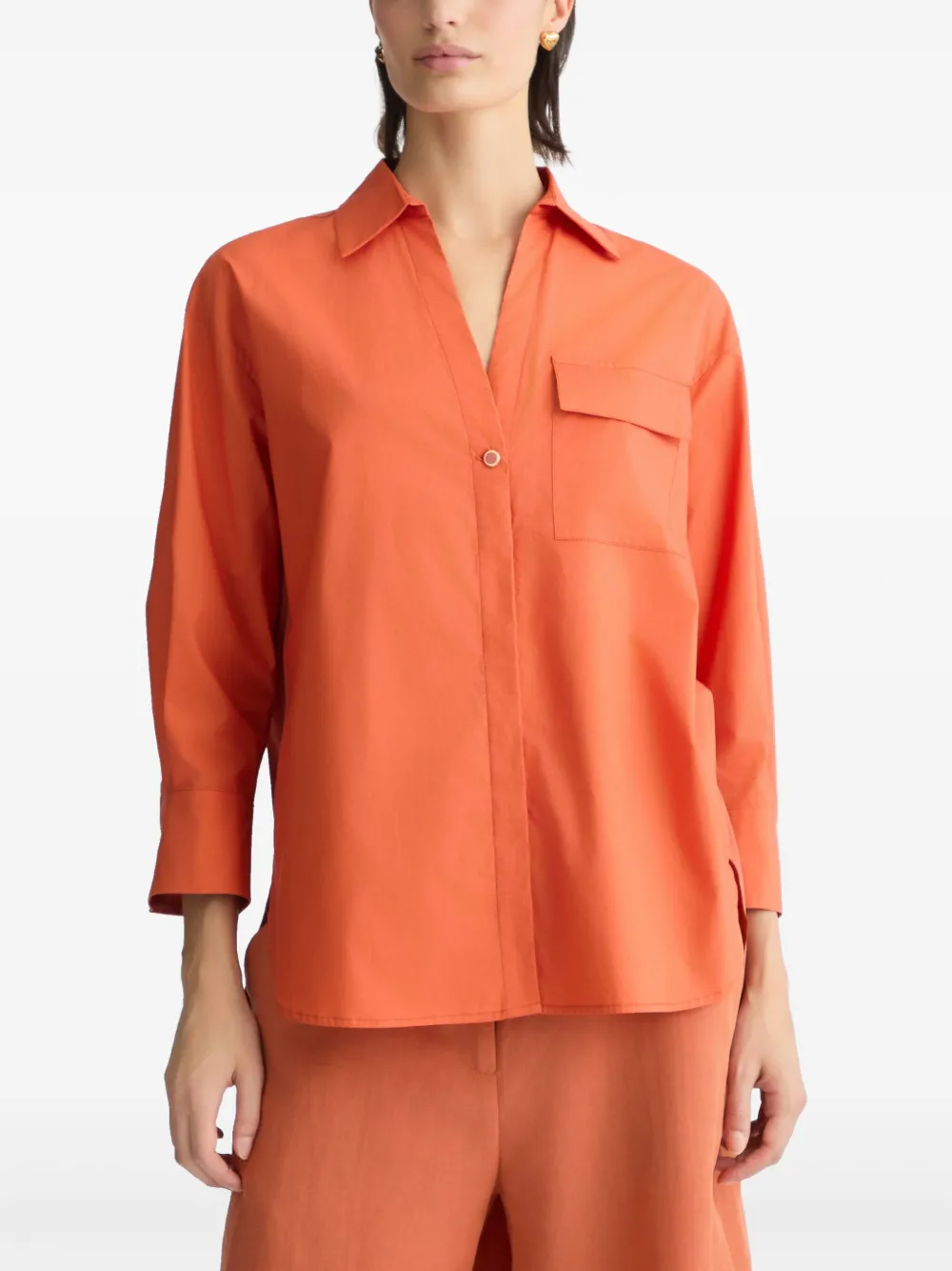 LIU JO Cotton shirt - Oranje