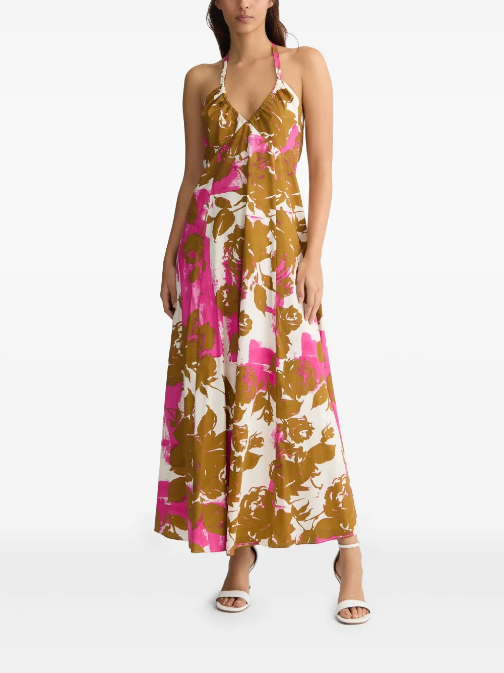 LIU JO printed poplin dress - Bruin