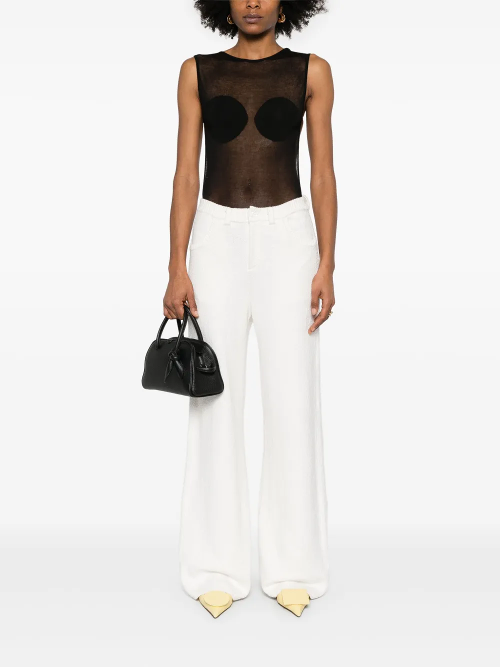 Jacquemus Le Body Platano body - Zwart