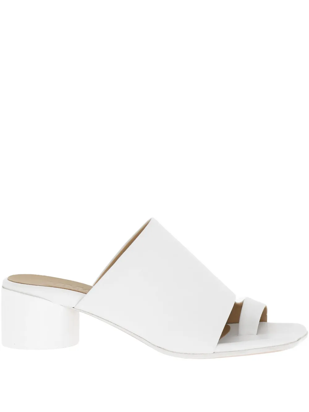Maison Margiela 50mm leather Thong sandals Wit
