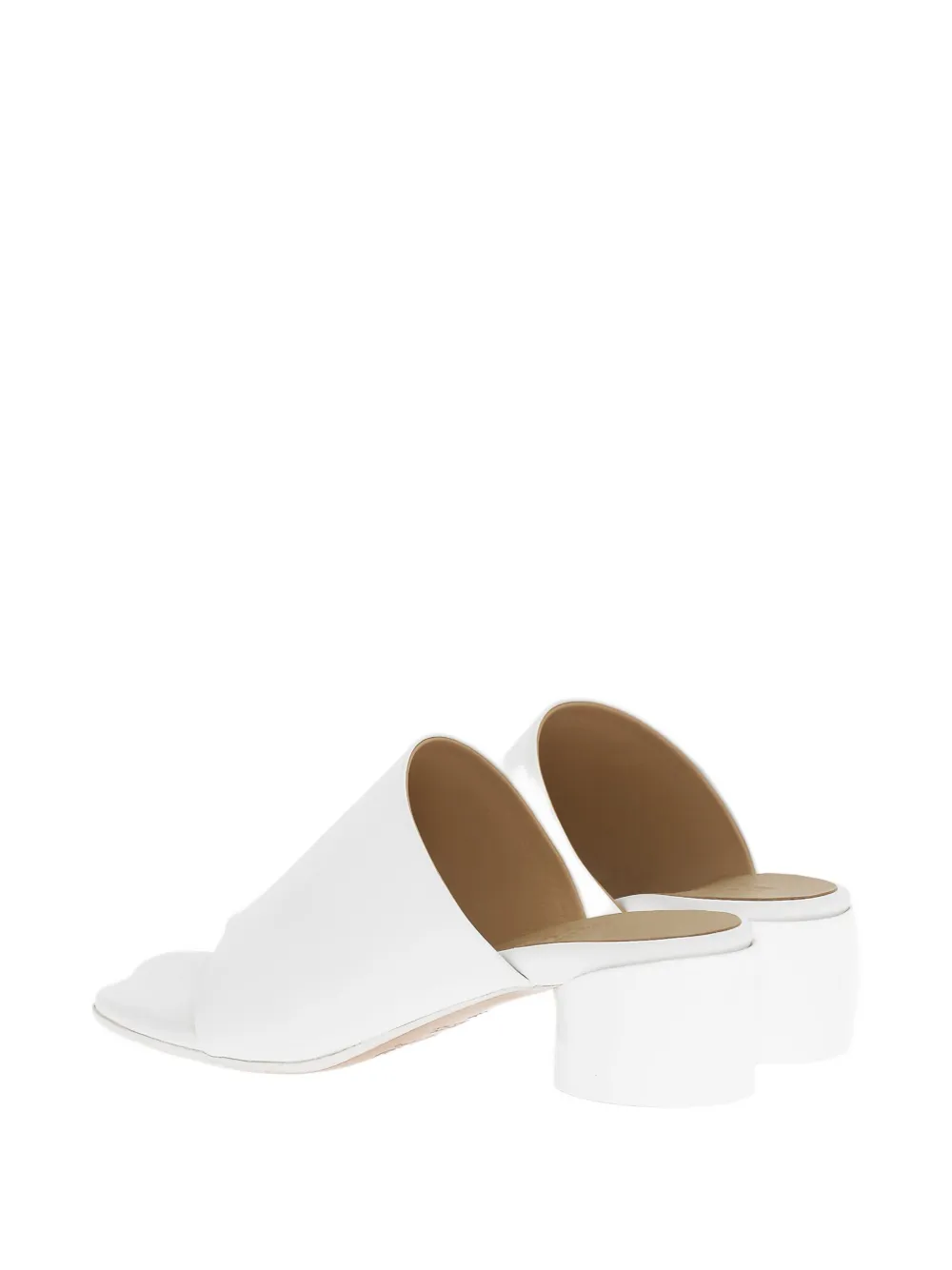 Maison Margiela 50mm leather Thong sandals Wit