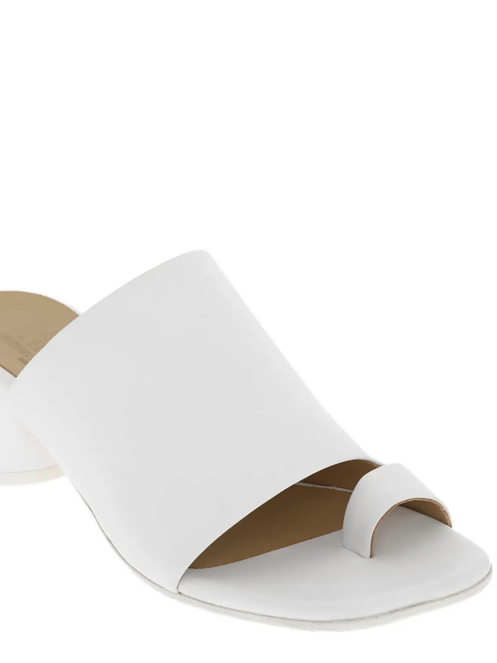 Maison Margiela 50mm leather Thong sandals Wit