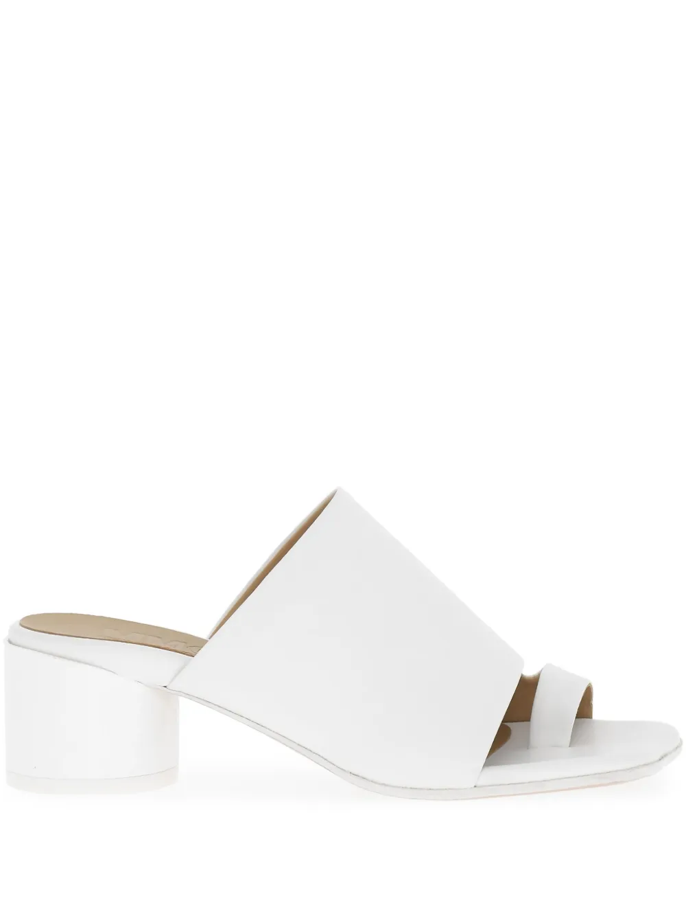 Maison Margiela 50mm leather Thong sandals White