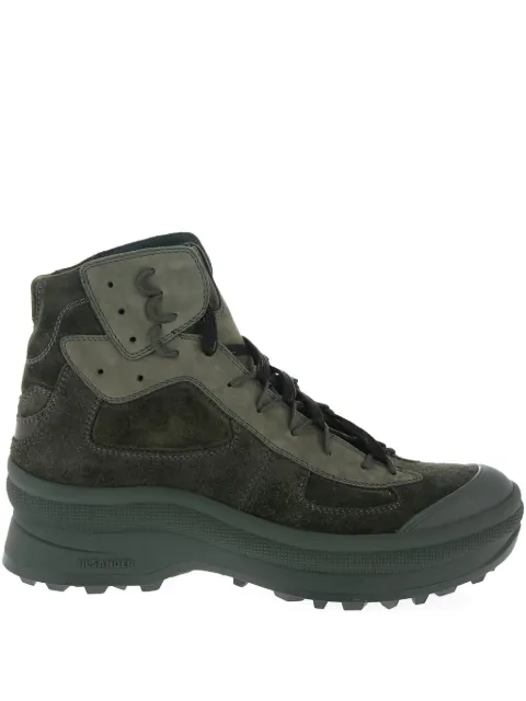 Jil Sander suede hi-top sneakers