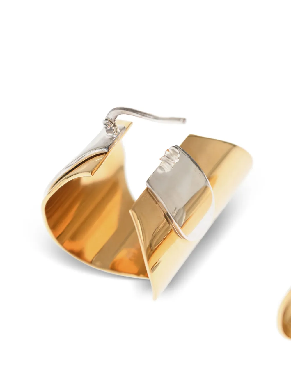 Jil Sander two-tone earrings - Goud