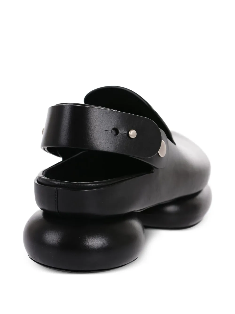 Jil Sander chunky-sole leather ballet flats Black
