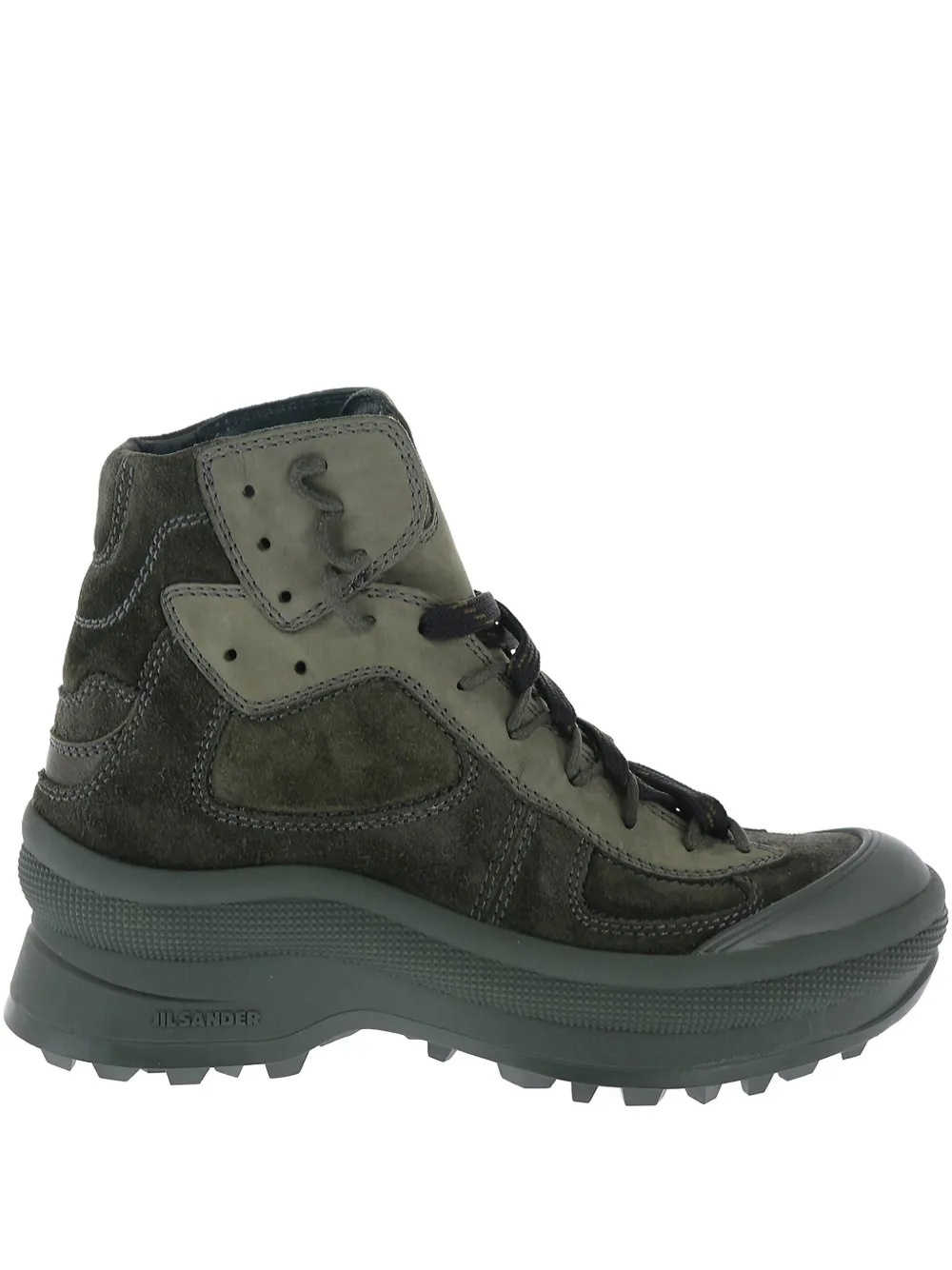 Jil Sander suede boots Green