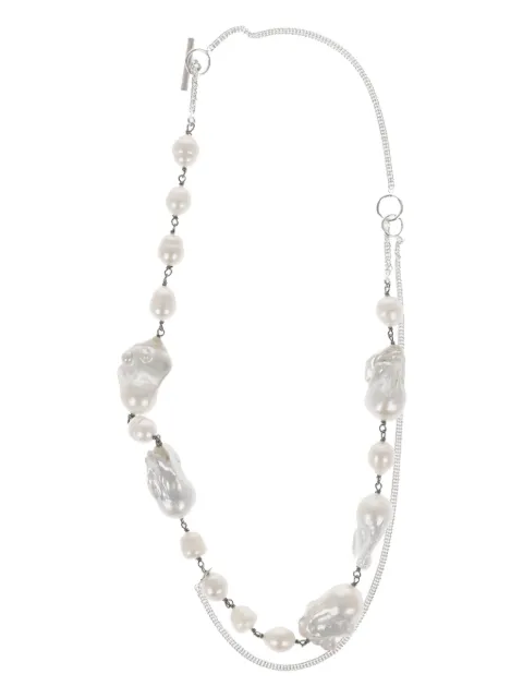 Jil Sander collar barroco con perlas artificiales