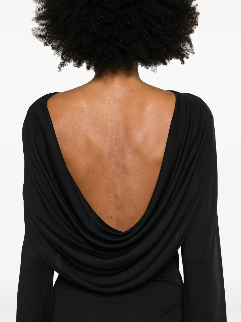 Jacquemus Gedrapeerde mini-jurk Zwart