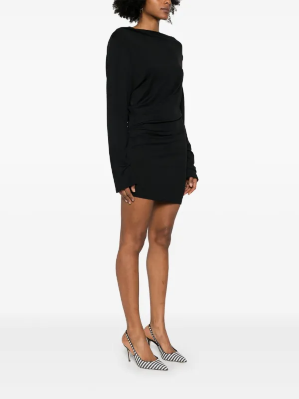 【JACQUEMUS】Drapeado ミニドレス ブラック Jacquemus Draped Mini Dress | Black | FARFETCH