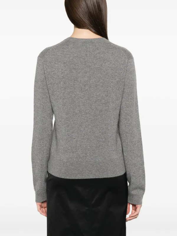 TOTEME V-neck Knit Sweater | Grey | FARFETCH