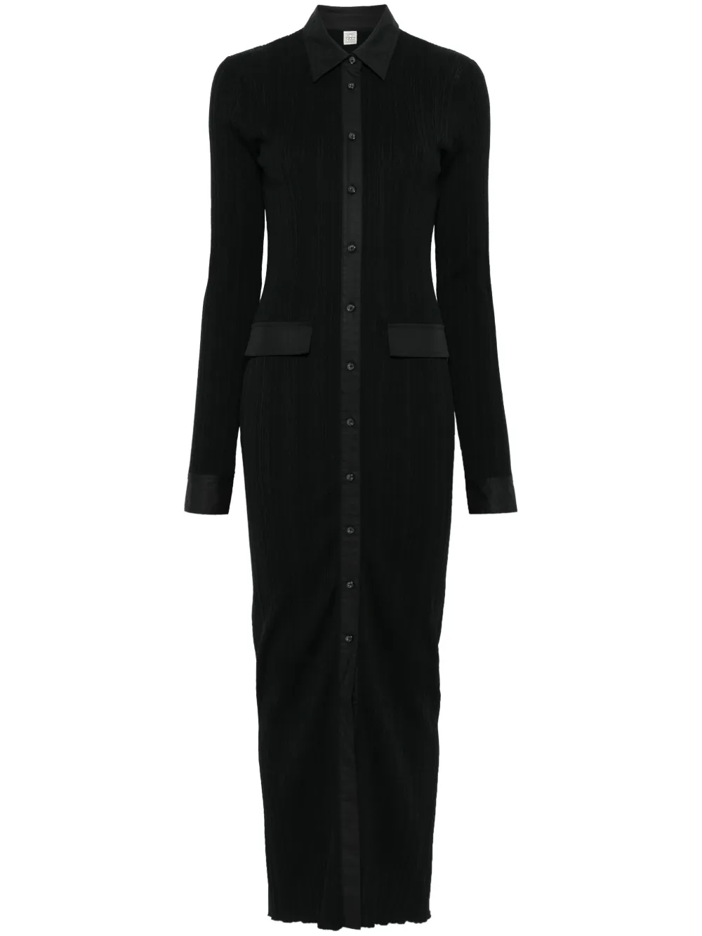 TOTEME Gebreide maxi-jurk Zwart