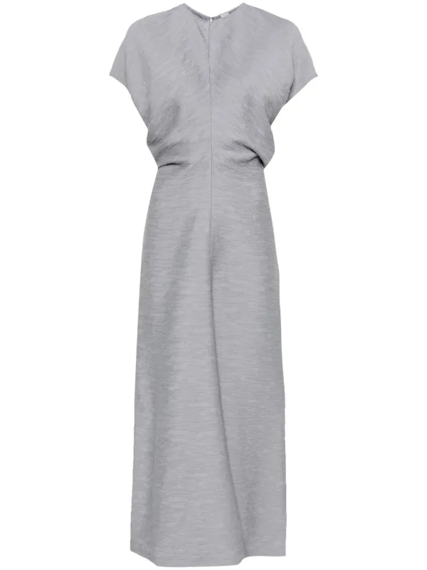 パーティードレス Toteme Crinkled cotton blend scoop long dress Women's Crinkled scoop-neck dress | TOTEME | 24S