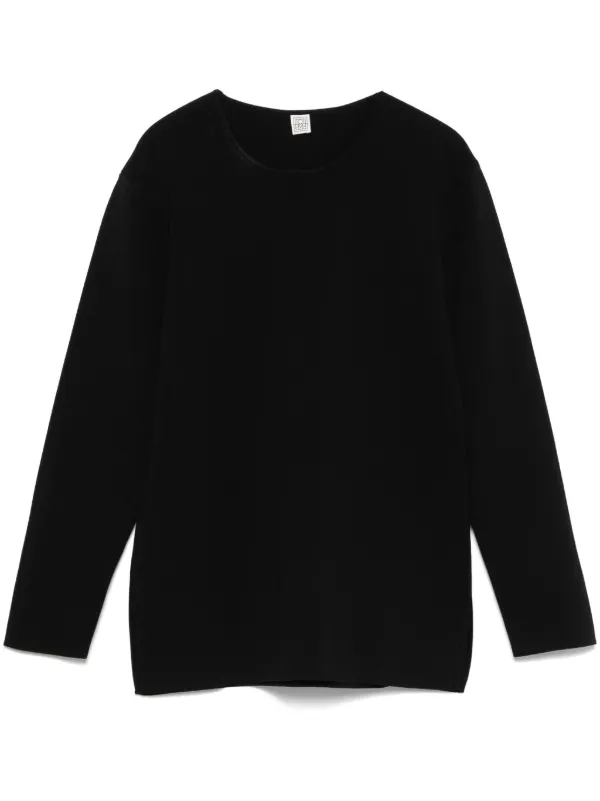 【関税込み】TOTEME ブラック ニット トップス TOTEME ニット セーター | ブラック | FARFETCH JP
