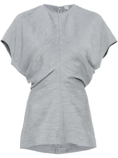 TOTEME slouch-waist crinkled top 