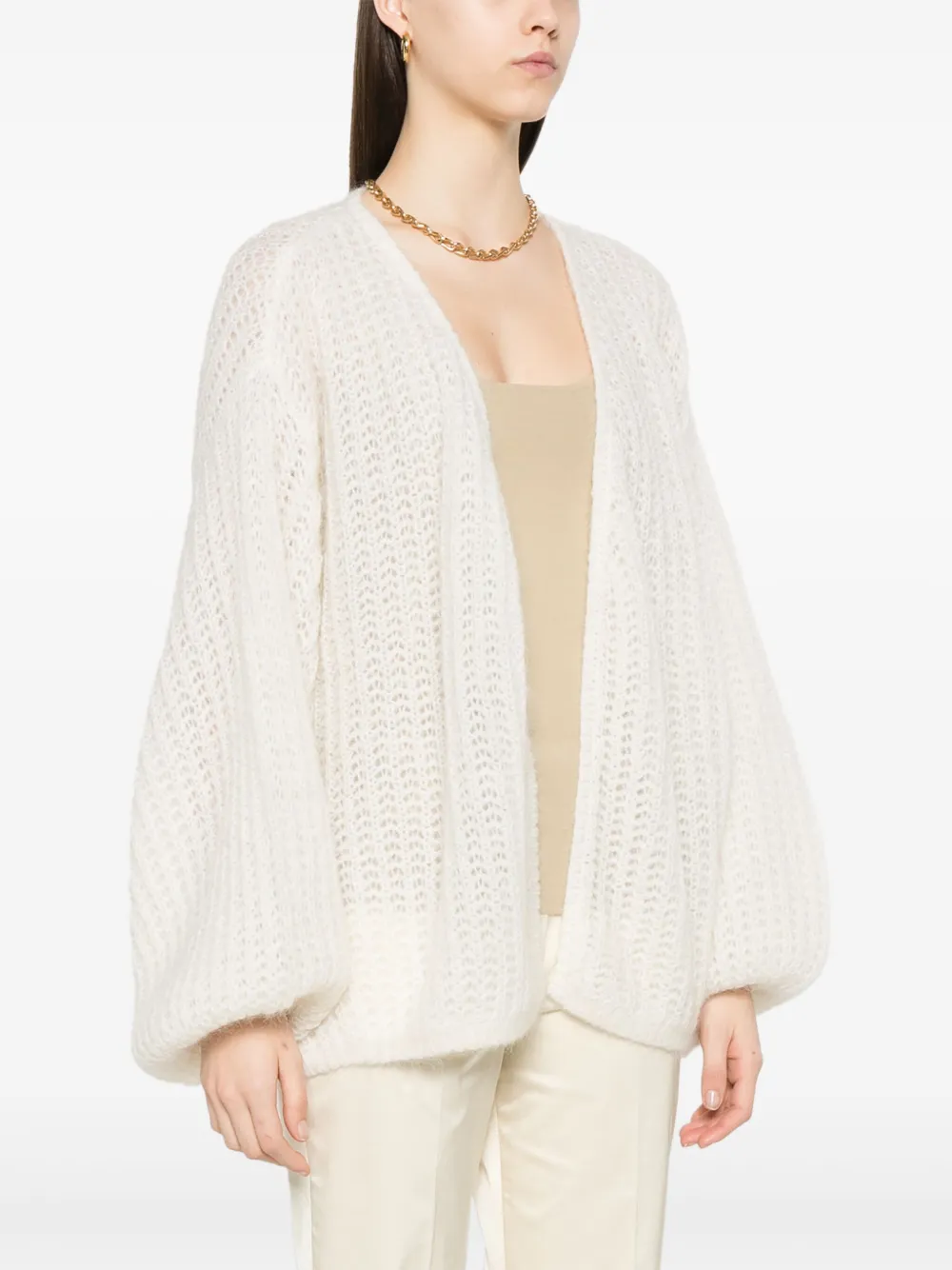 TOTEME Vest met pofmouwen Wit