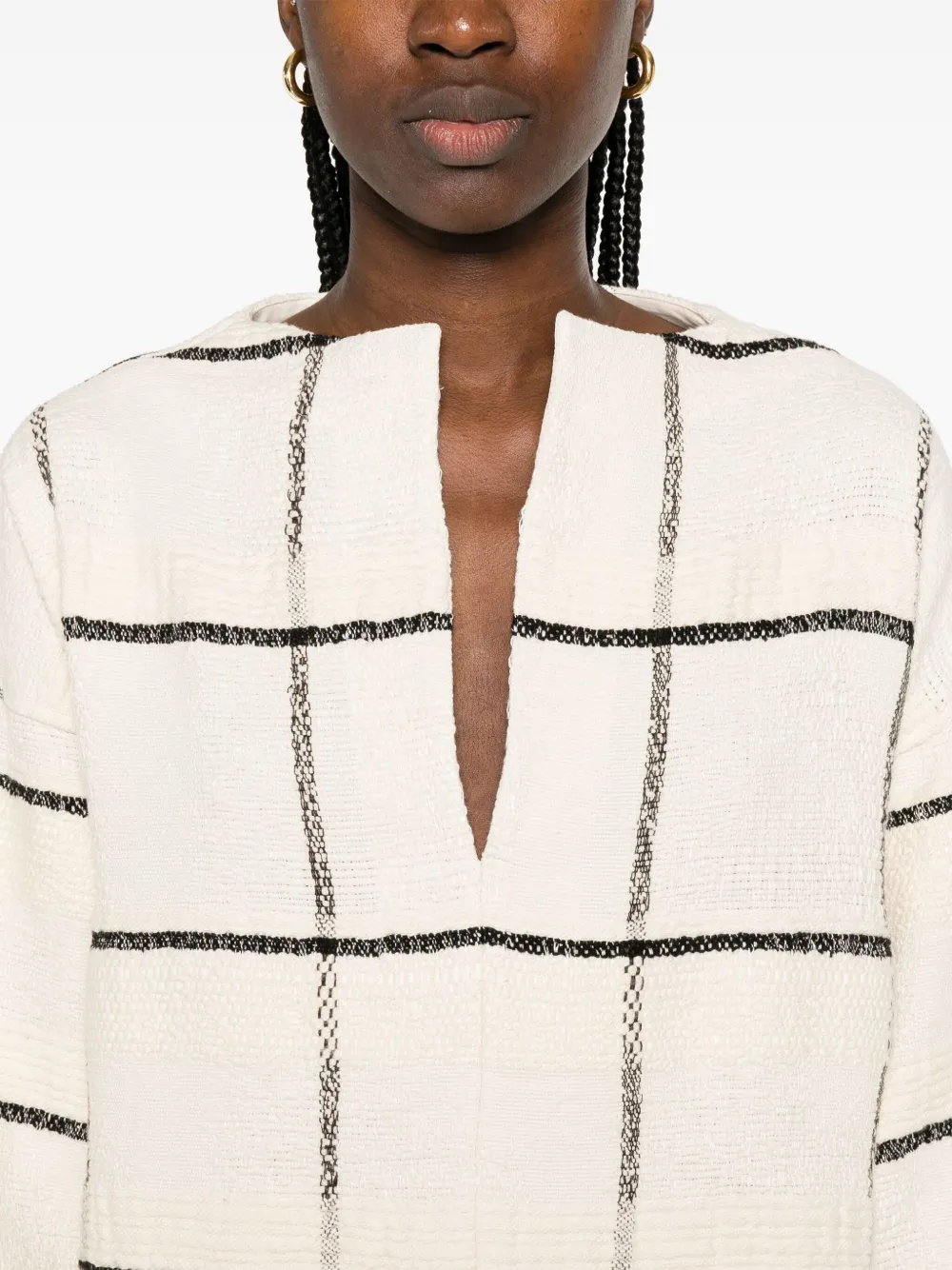 TOTÊME WINDOWPANE-CHECK TUNIC