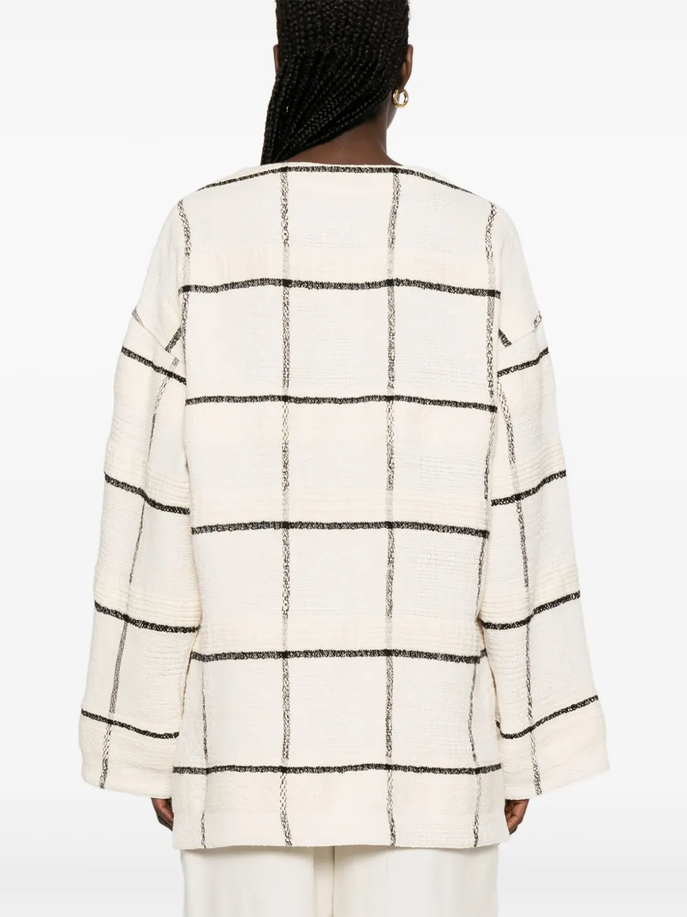 TOTÊME WINDOWPANE-CHECK TUNIC