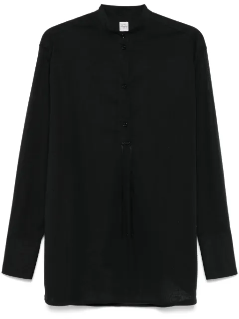 TOTEME stand-up collar blouse