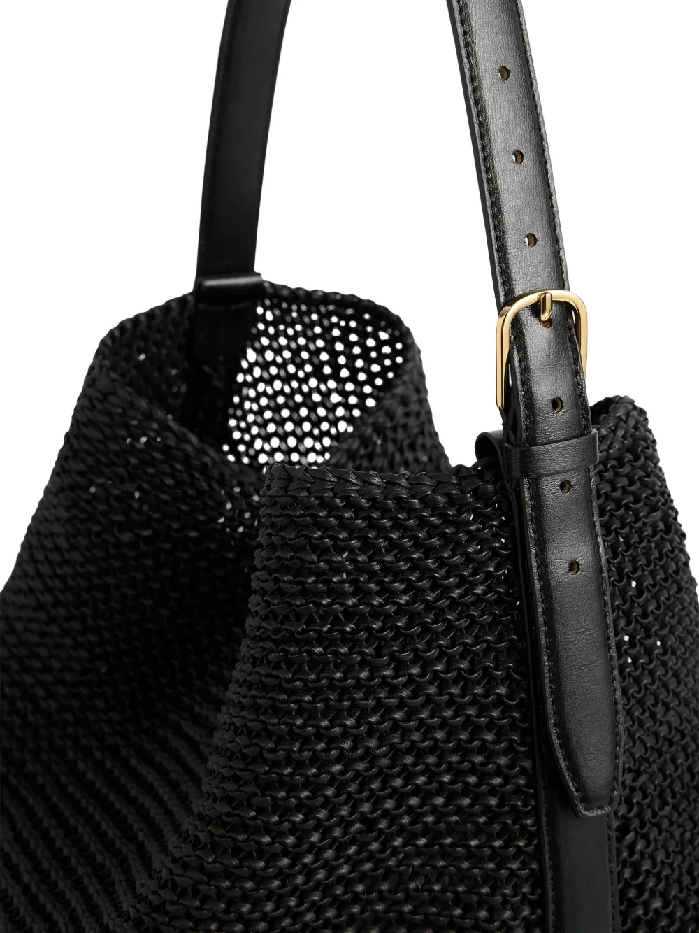 TOTEME Geweven shopper met band Zwart