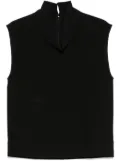 TOTEME high-neck blouse - Black