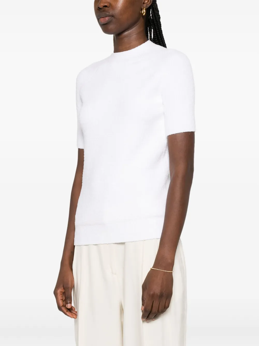 TOTEME Terry T-shirt Wit