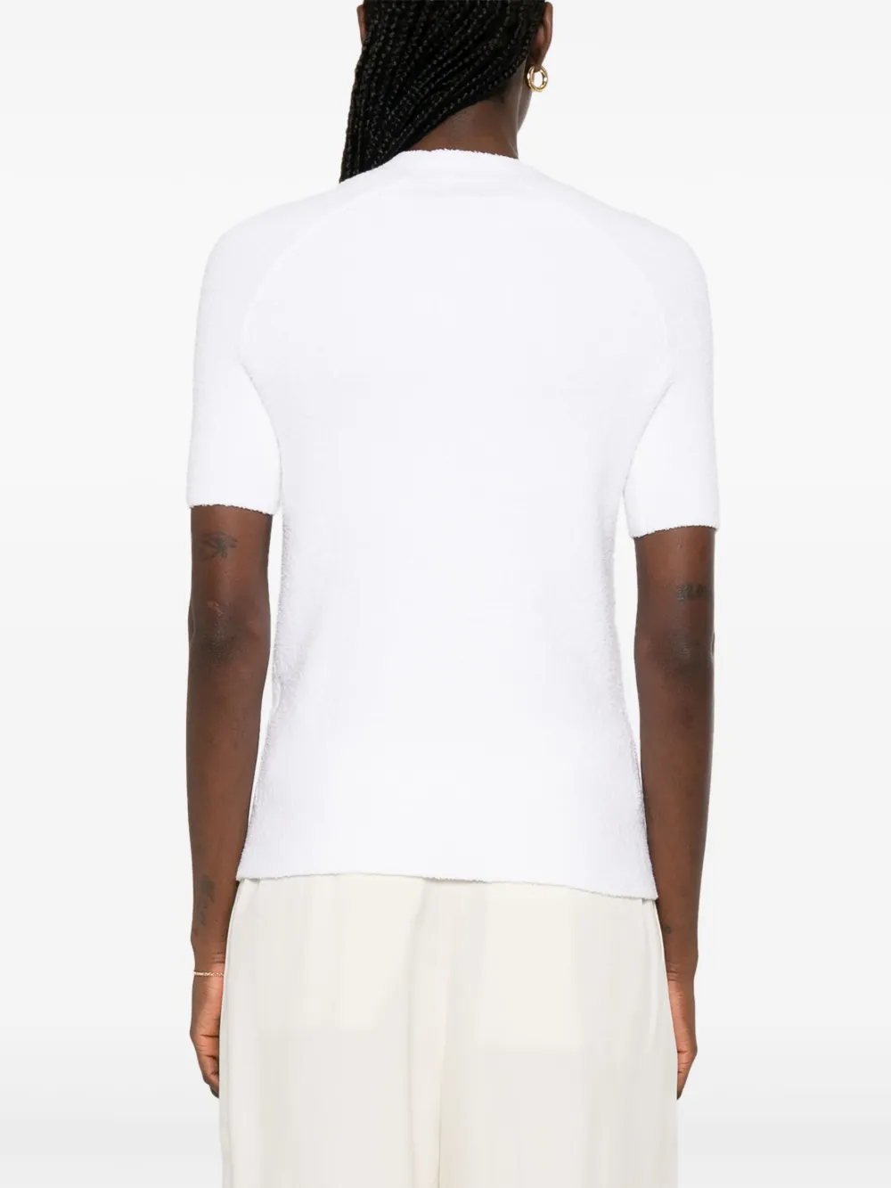 TOTEME Terry T-shirt Wit