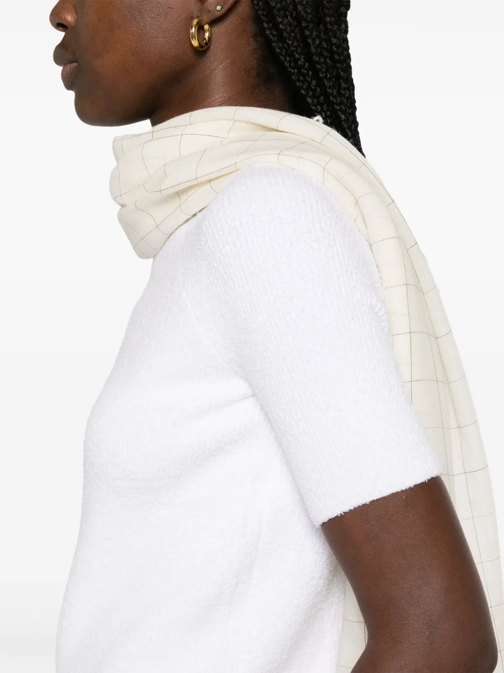 TOTEME Terry T-shirt Wit