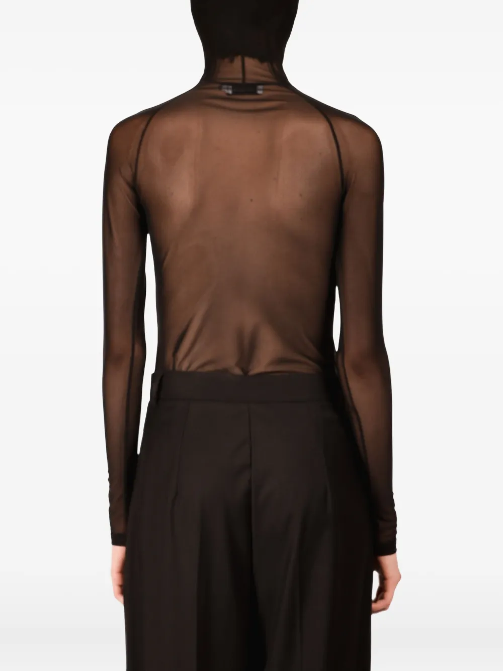 Ioana Ciolacu Body met capuchon Zwart