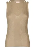 LIU JO lurex knitted top - Neutrals