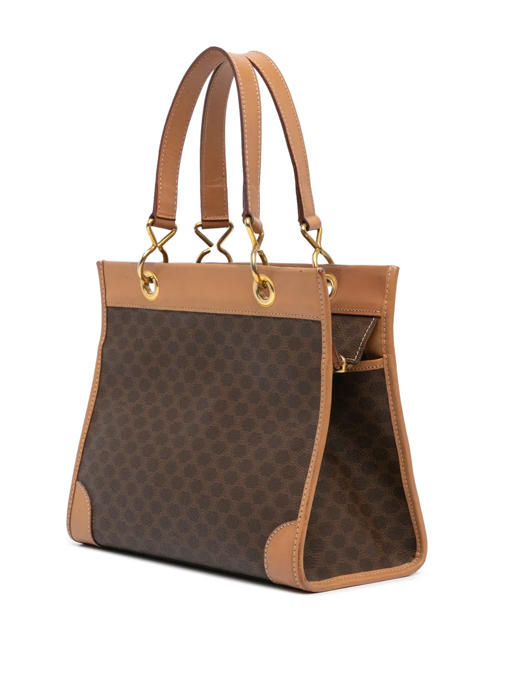  Celine Pre-owned 2016 Macadam Coated Canvas Handbag - Brown 