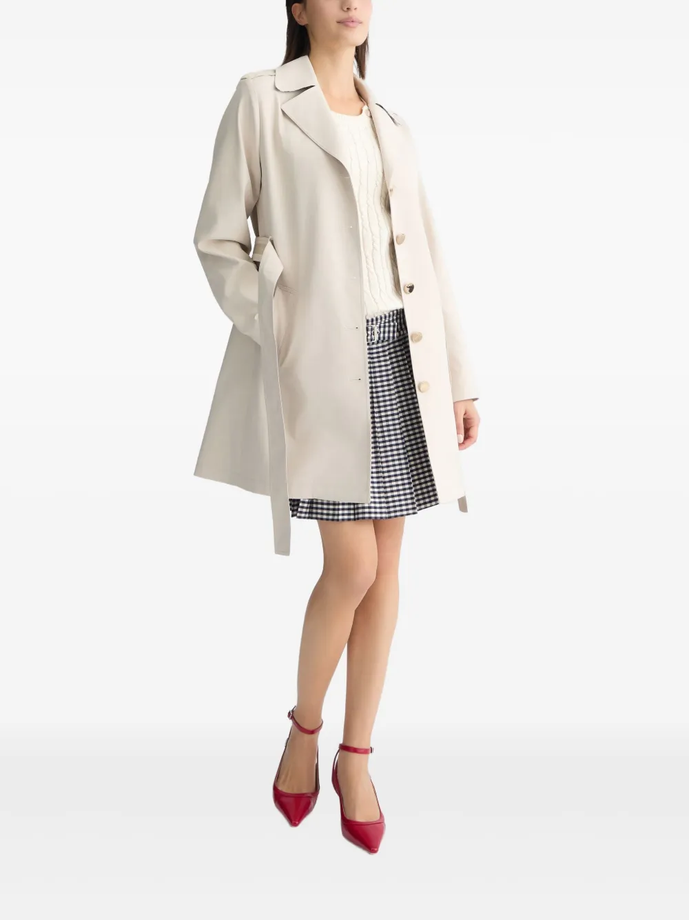 LIU JO belted trench coat - Beige