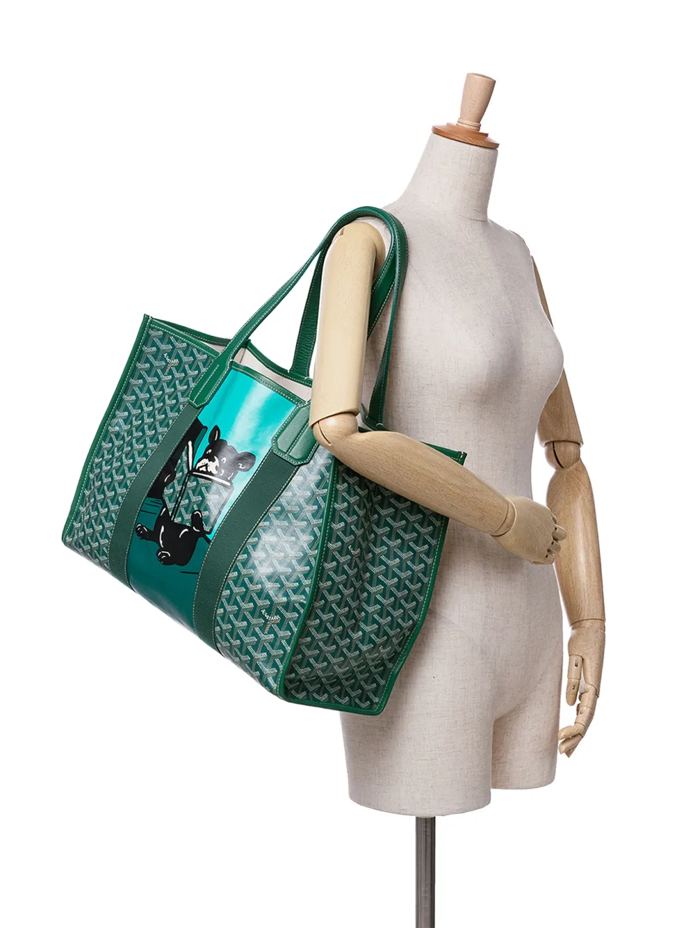 Goyard Pre-Owned 2023 Goyardine Villette MM shopper - Groen