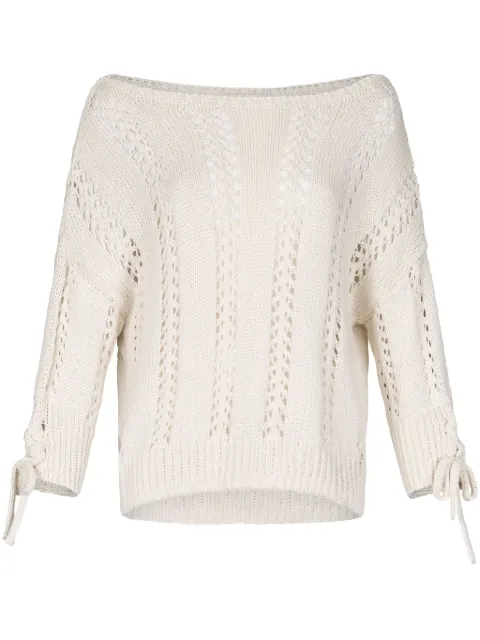 LIU JO crochet-knit sweater