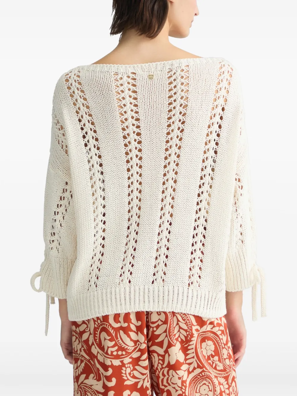 LIU JO Gehaakte sweater Wit
