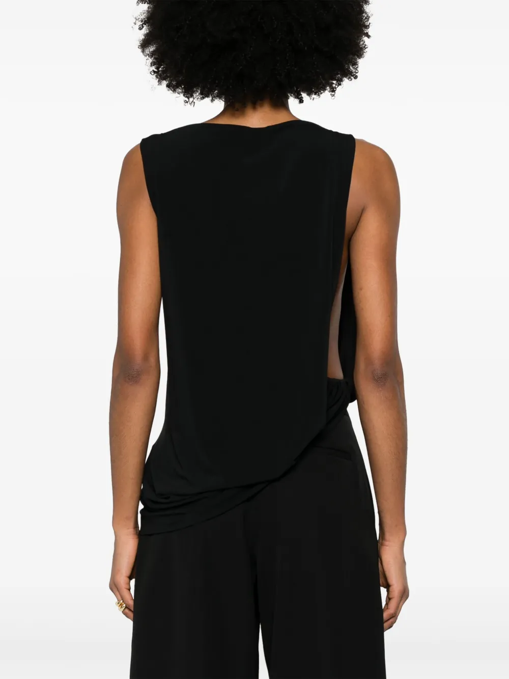 Jacquemus Le Haute Peplo top Zwart