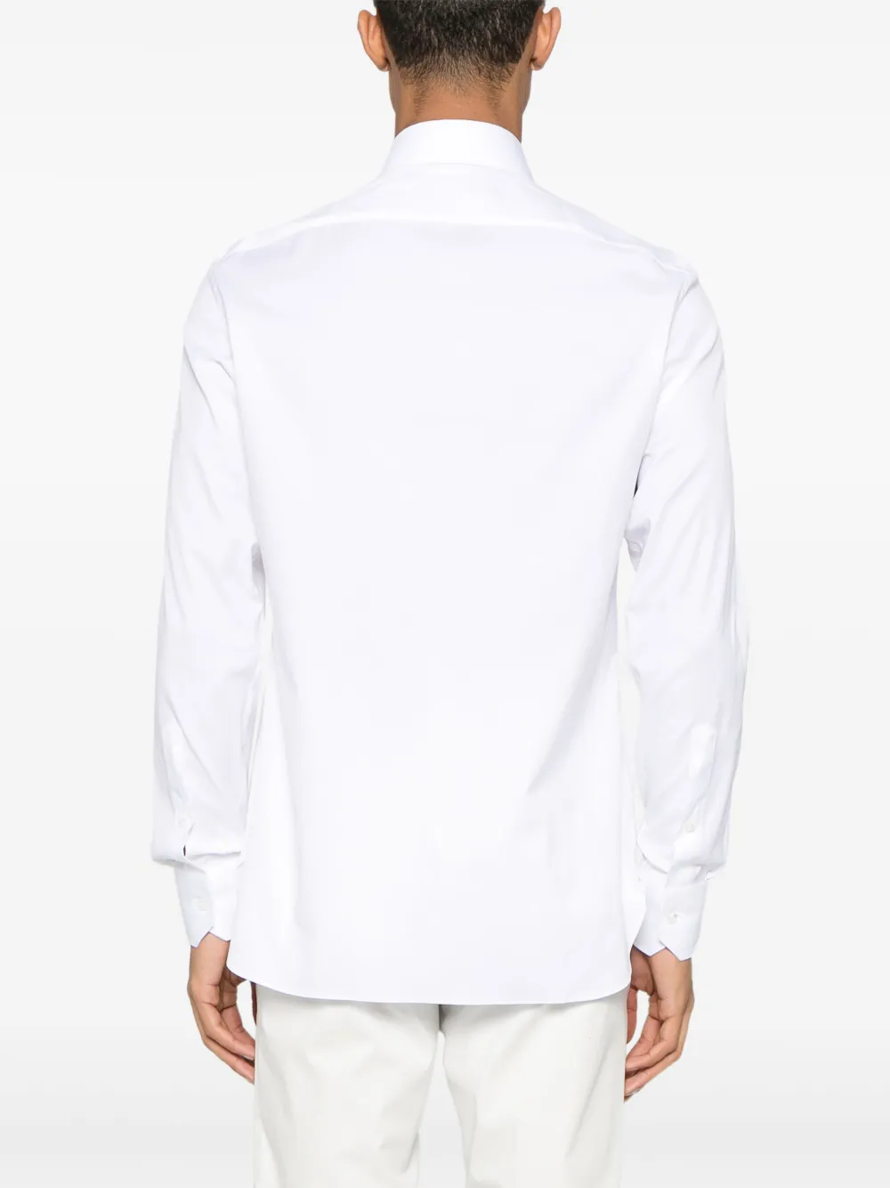 Zegna Overhemd met gespreide kraag Wit