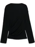 Jacquemus draped top - Black