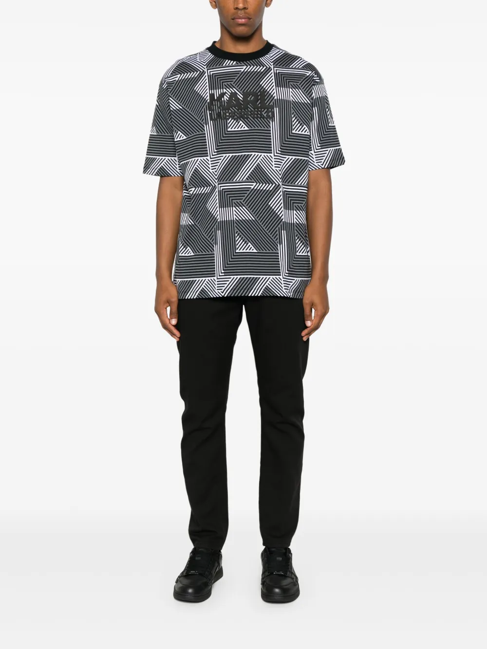 Karl Lagerfeld T-shirt met print - Zwart