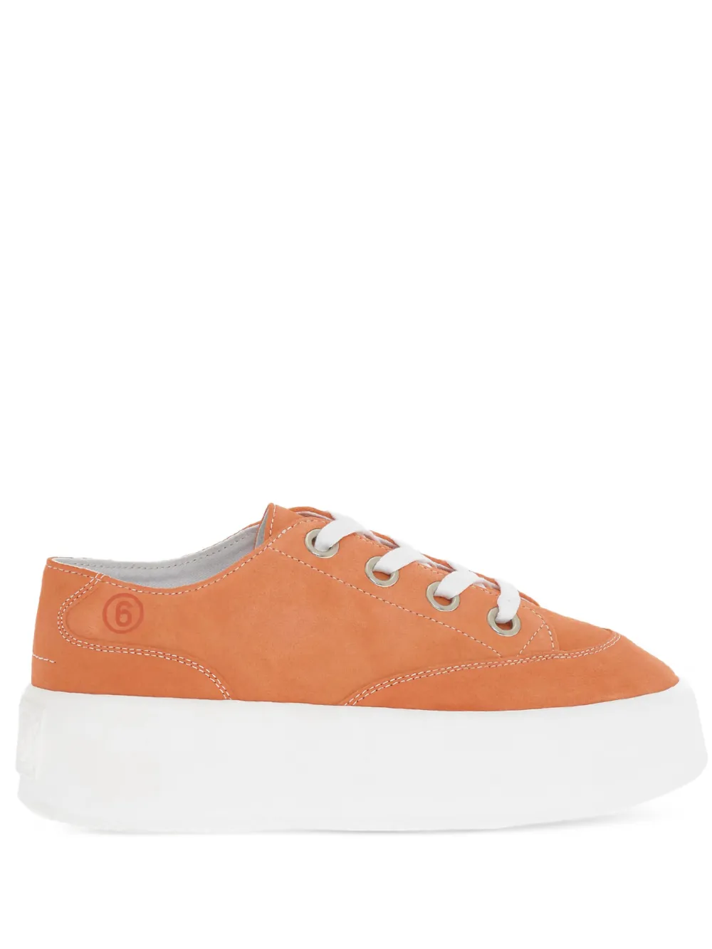 Maison Margiela platform lace-up sneakers Orange