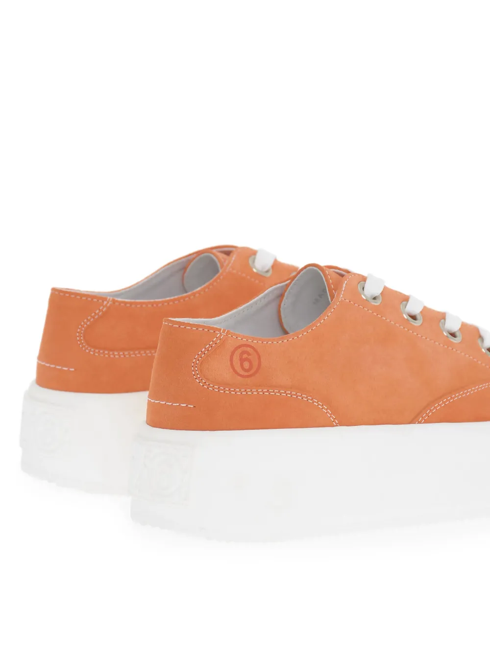 Maison Margiela platform lace-up sneakers Orange