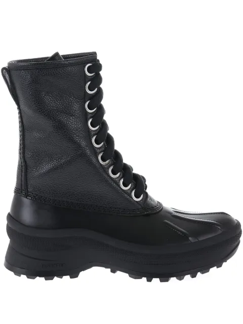 Jil Sander leather combat boots