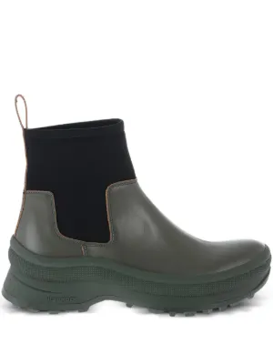 Jil Sander レザー チェルシーブーツ | ブラック | FARFETCH JP