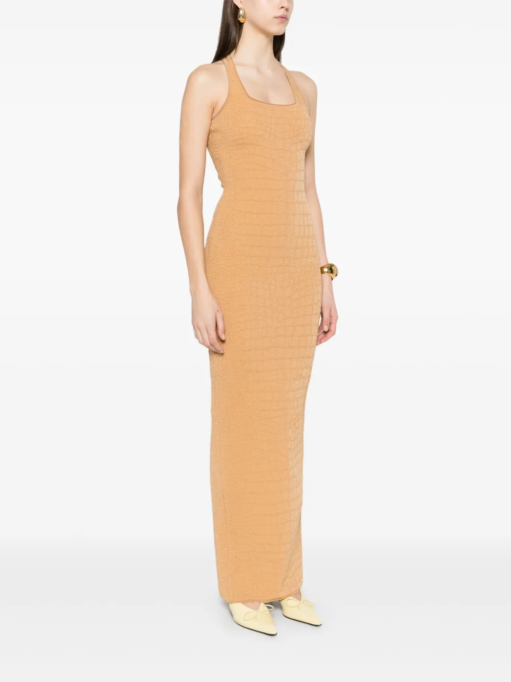 Jacquemus Maxi-jurk Bruin