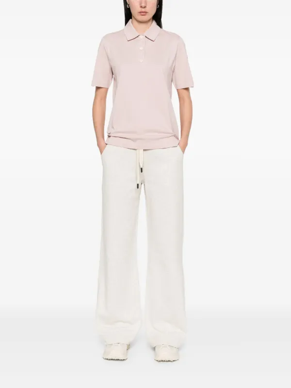 公式 販売 新品☆モンクレール ブランドロゴ ポロシャツ ピンク XS