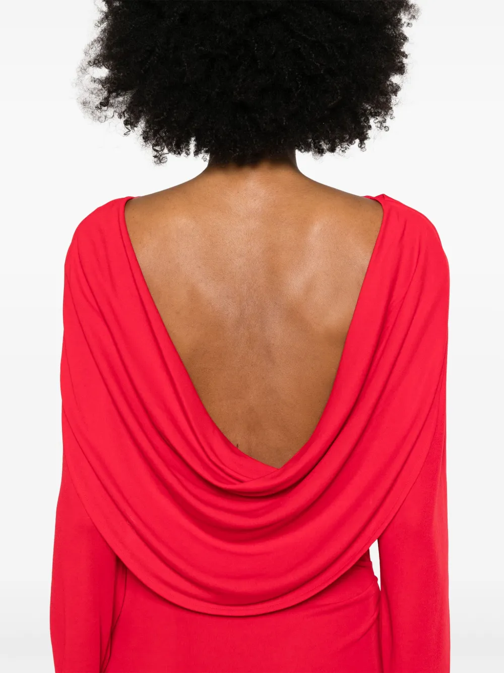 Jacquemus Gedrapeerde mini-jurk Rood